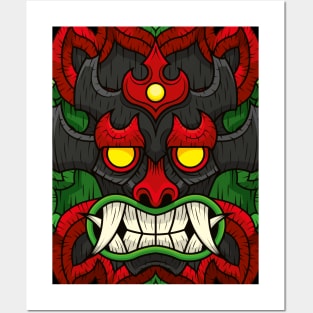 Tiki Mask Akuma Posters and Art